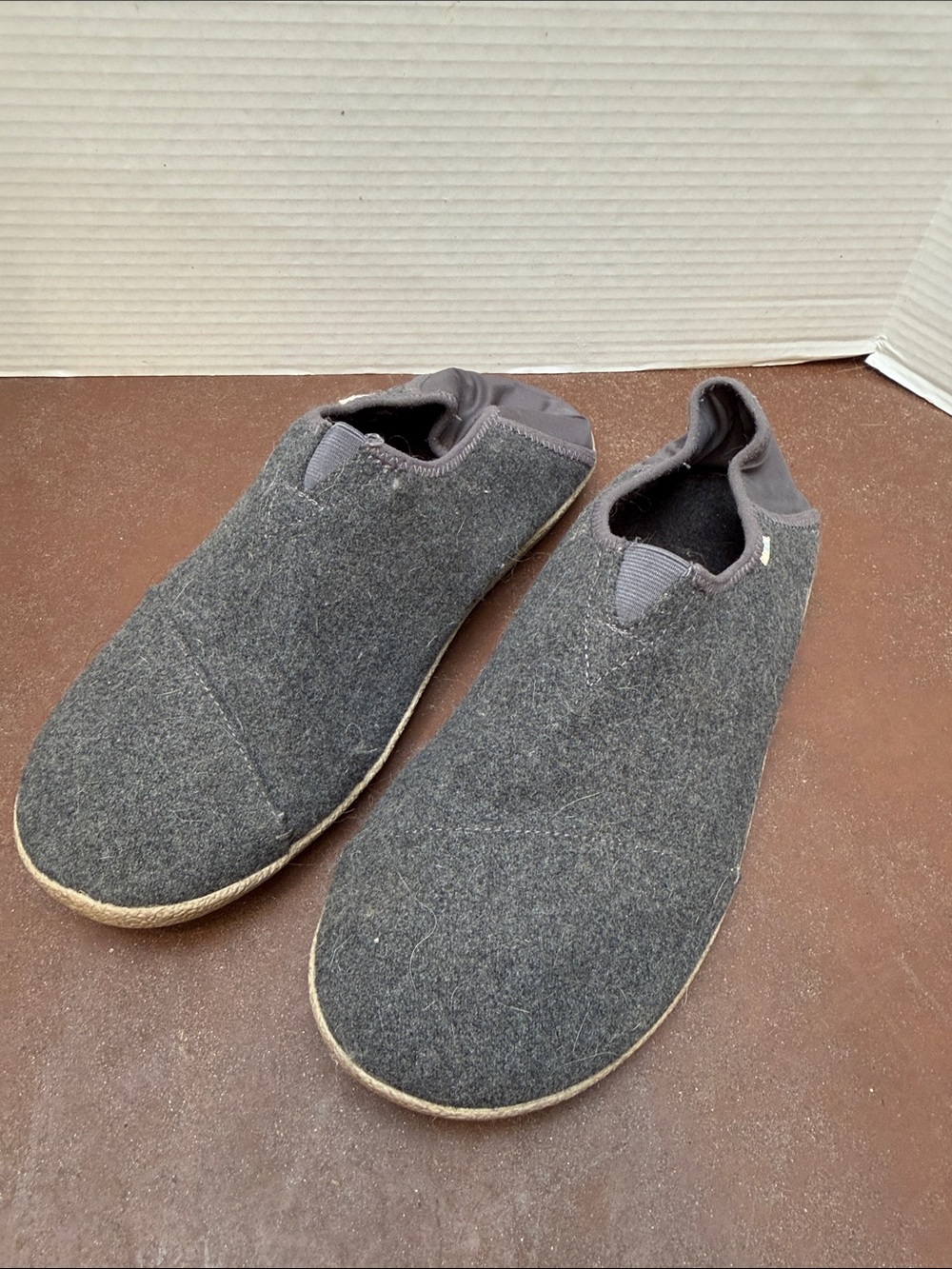 Toms Rodeo Men's Slip-On Wool Loafers - forged iron grey